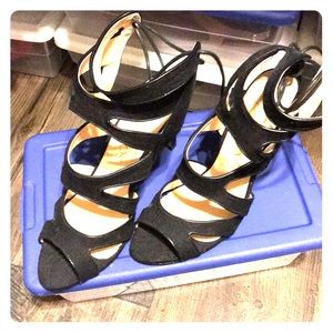 Sole Society strappy heels. EUC, worn once. Size 9